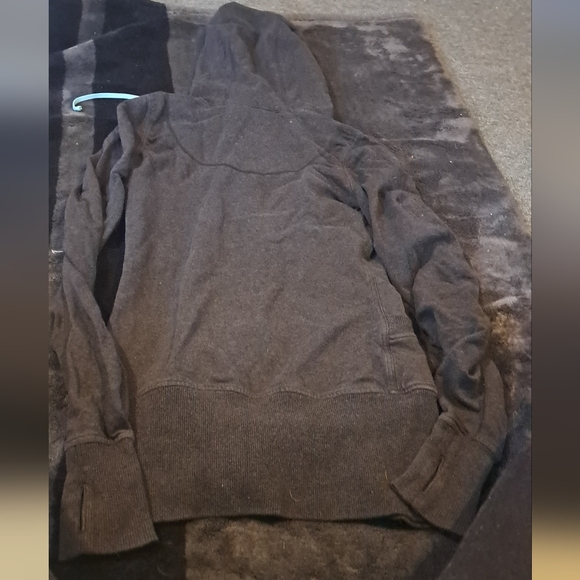Lululemon Stride Jacket Hooded Gray Size 4 Turkos Draw String - Picture 4 of 4